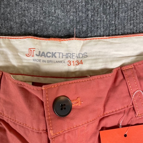 NEW Jack Threads Mens Chino Pants 31x34 (2 Pairs) Navy Faded Rose NWT with Tags - Picture 11 of 16